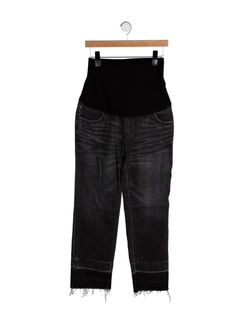 NWOT HATCH Maternity Skinny Jeans Dark Wash Over Belly Size 28